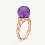 Anello Sfere con Ametista viola
