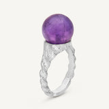 Anello Sfere con Ametista viola