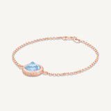 Bracciale Reverso con Topazio azzurro