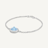 Bracciale Reverso con Topazio azzurro