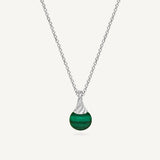 Collana Sfere con Malachite