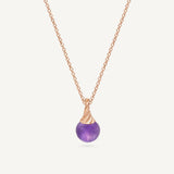 Collana Sfere con Ametista viola