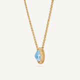Collana Reverso con Topazio azzurro