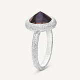 Anello Reverso con Quarzo Fumè