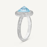 Anello Reverso con Topazio azzurro