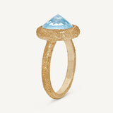 Anello Reverso con Topazio azzurro