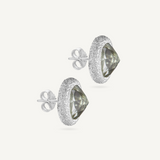 Green Amethyst Reverso Earrings