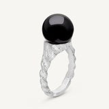 Anello Sfere con Onice nero