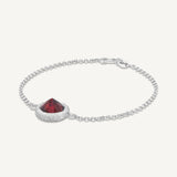 Bracciale Reverso con Granato rosso