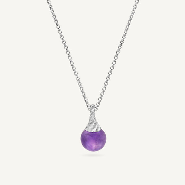 Purple Amethyst Sfere Necklace