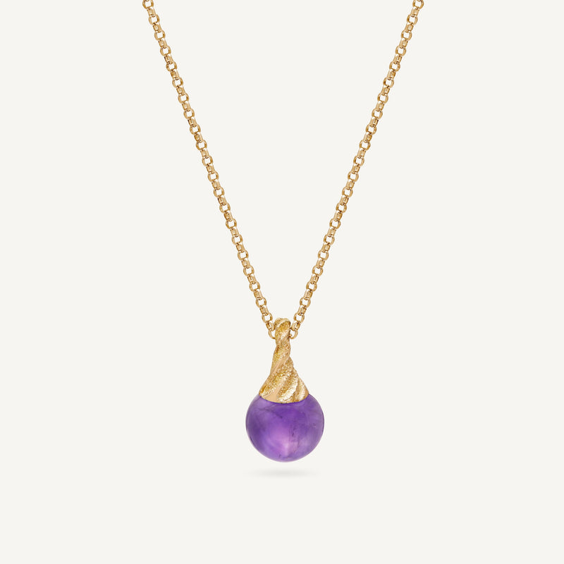 Purple Amethyst Sfere Necklace