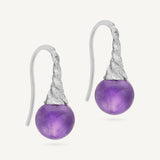 Purple Amethyst Sfere Earrings