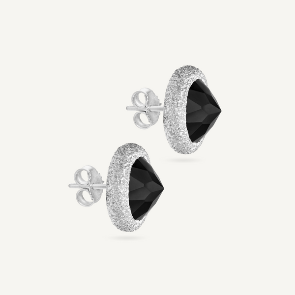 Black Spinel Reverso Earrings