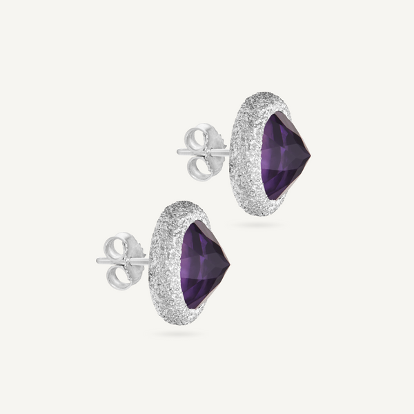 Purple Amethyst Reverso Earrings