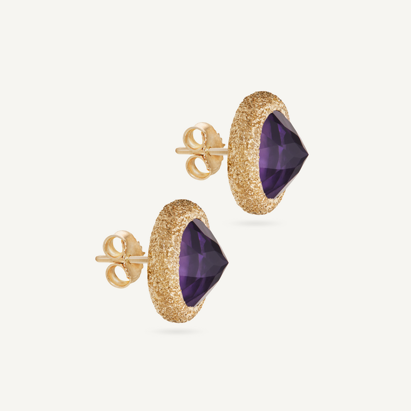 Purple Amethyst Reverso Earrings